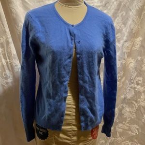 Cashmere cardigan in sky blue